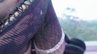 goth_dolll panties on thighs domi with strong ripples