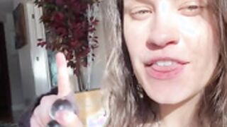 quinnfinite anal dildo play.