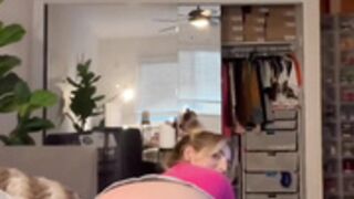Haleigh cox skirt tease