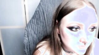 Chubby emo hairy show tits