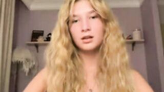 Leantraugh First time Topless but hair covering breasts