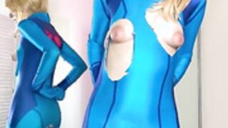 SushiBunniii Samus Cosplay Vibrator