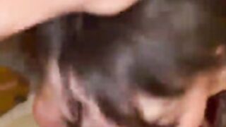Cute got rough sloppy facefucked