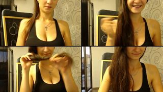 CandyShop4U nice close up of her cum dripping down her lips in free cam recording 2017-06-26_064527