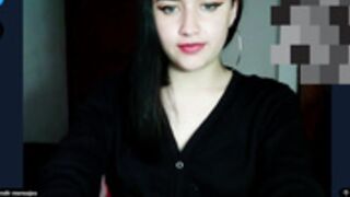 Goth fuck her pussy and do footjob
