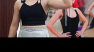 cute babe anush workout and sweats