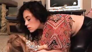 Natalie Wonder with a doll