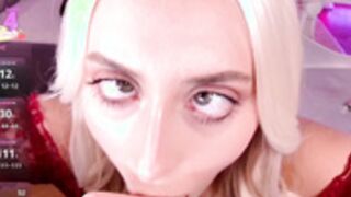 7loren_wood7 ahegao blowjob