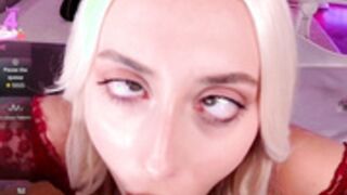 7loren_wood7 ahegao blowjob