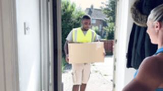 Kirsty does the delivery man