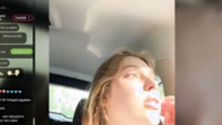 CUTIESHY SC modell in Uber, SHOW TITS RISKY!!!!