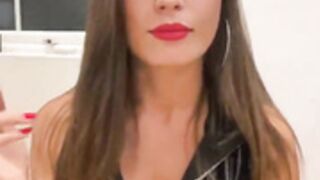Anna Zapala Leather smoking live