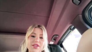 jasminesummer fucking the gearshift of her bmw
