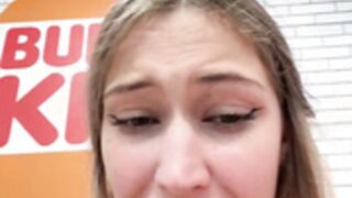 blonde_exe Squirt in Burger King
