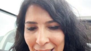 Cataleya80 sloppy blowjob and tease asshole in public