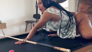 Pussyslayer on pool table