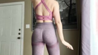Goddess Aria Zahara - Sweaty Yoga Pants Ass Worship