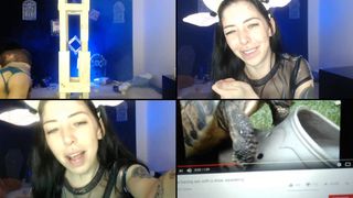 HarloweBlue whipped cream on her pussy in free cam recording 2017-09-15_073747