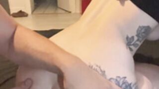 Young french couple making out