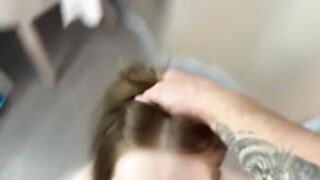 Caseycumface deepthroat and facial