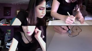 Evelynclaire fucking her tight asshole with her pink toy in cam recording 2017-08-29_012943