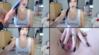 SexyIsabella fingerplay in extremely tight asshole in free cam recording 2017-10-05_003015