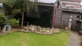 guy jerks off on sexy milf beautiful tits