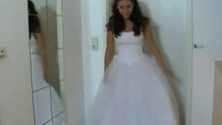 Bride Showing Pussy