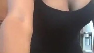 Big Ass black girl twerking for boyfriend