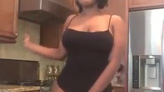 Big Ass black girl twerking for boyfriend
