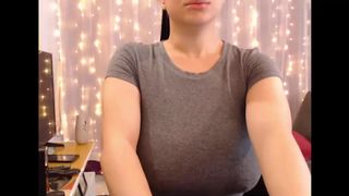 ANNY SUCKING HER TITS