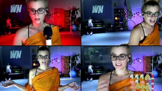 WhoreNickels toy, fingers, and close up of her pussy in free cam recording 2017-10-08_052837