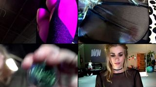 WhoreNickels big pink dildo and hitachi wand make me scream in pleasure in free cam recording 2017-10-09_041811