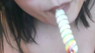 Kayli Lollipop BJ in private premium video