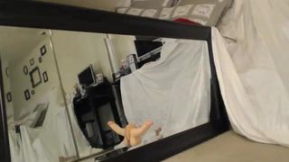 LilyEvans - Mirror Dildo Ride in private premium video