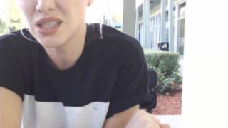 Domino Inc/Monroe lush in outside of Starbucks