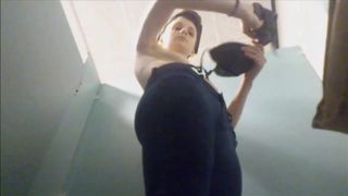 Charming Lady In Pool Cabine