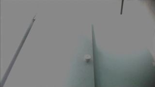 Beautiful Slim Brunette in Pool Cabine