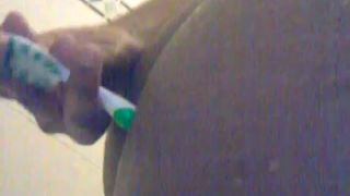 Ebony Toothbrush ATM Ass to mouth
