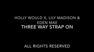 Hollywould_x Eden_mae lilymadison strapon 3way
