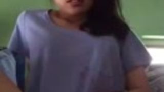 Chinese Girl Make a video For Her Boyfriend