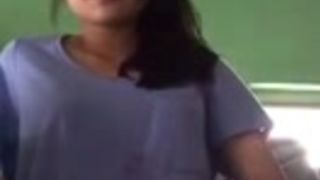 Chinese Girl Make a video For Her Boyfriend