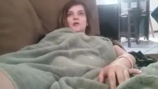 Brother And Sister Having Fun At Home