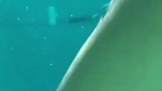 Blowjob under the pool