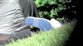 Upskirt White panties and Ass