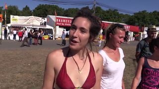Nude Girl In public Festival