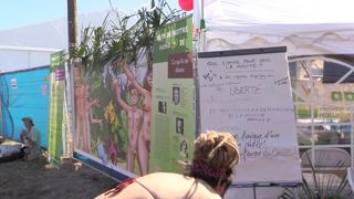 Nude Girl In public Festival