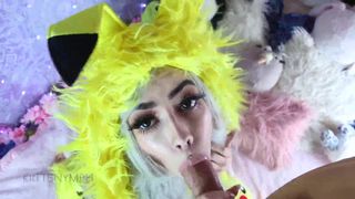 Kiittenymph in Pikachu Cosplay
