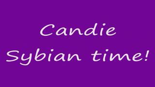 Candiecane sybian ride with Jaylin on the controls