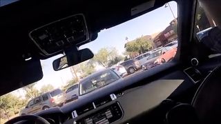 Allison Parker is having fun in the car